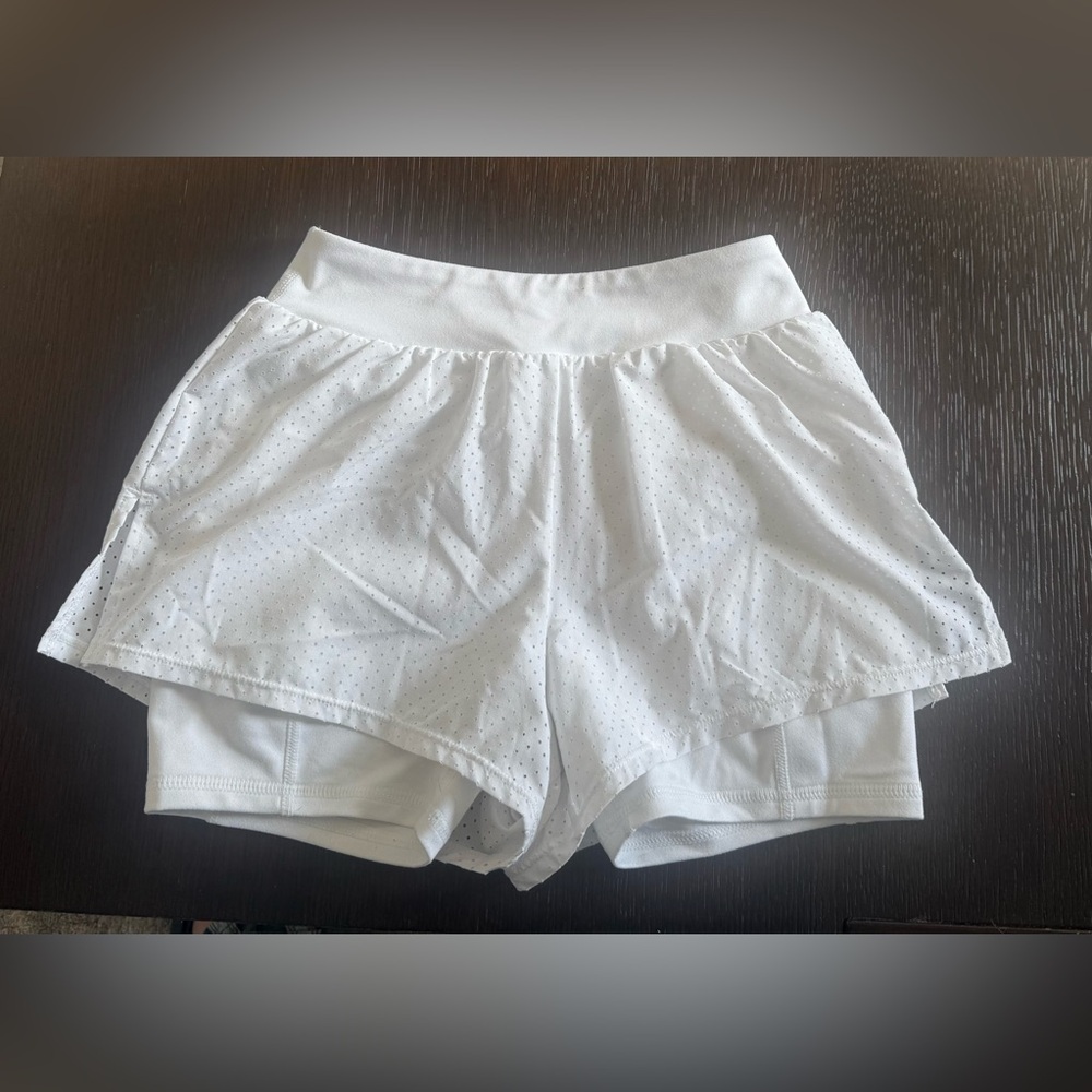 Zella Girl White Active Shorts